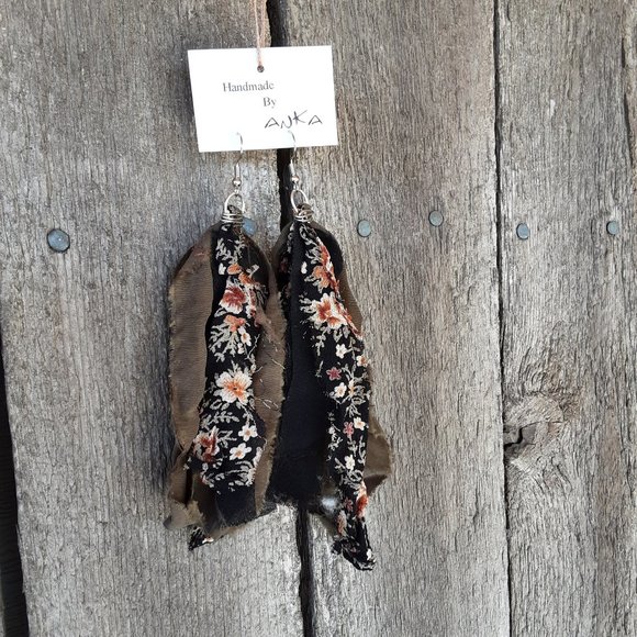 Handmade Fabric Earrings - Picture 7 of 9